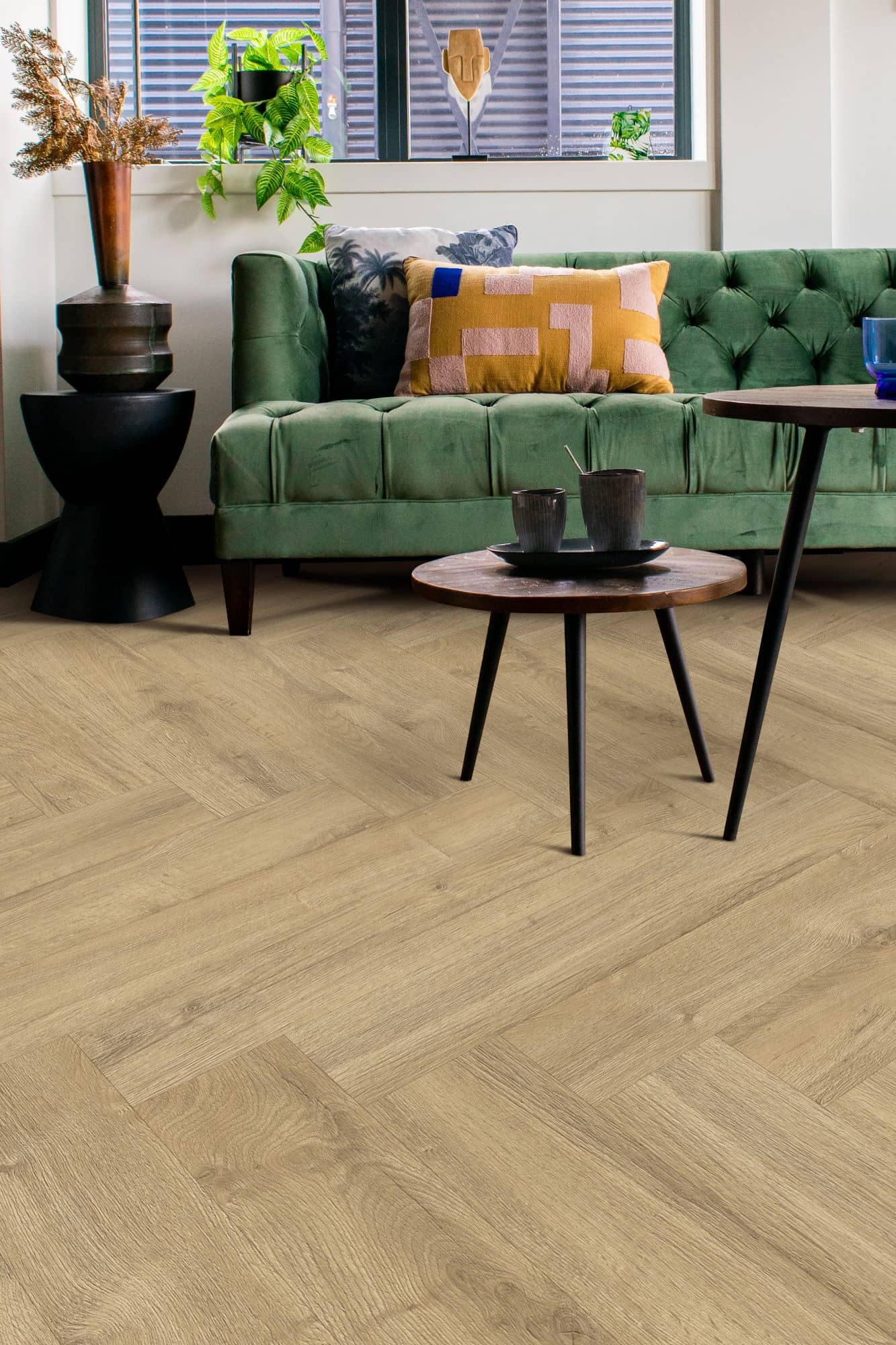 Gelasta Oakland 7204 Visgraat Klik PVC Smoked