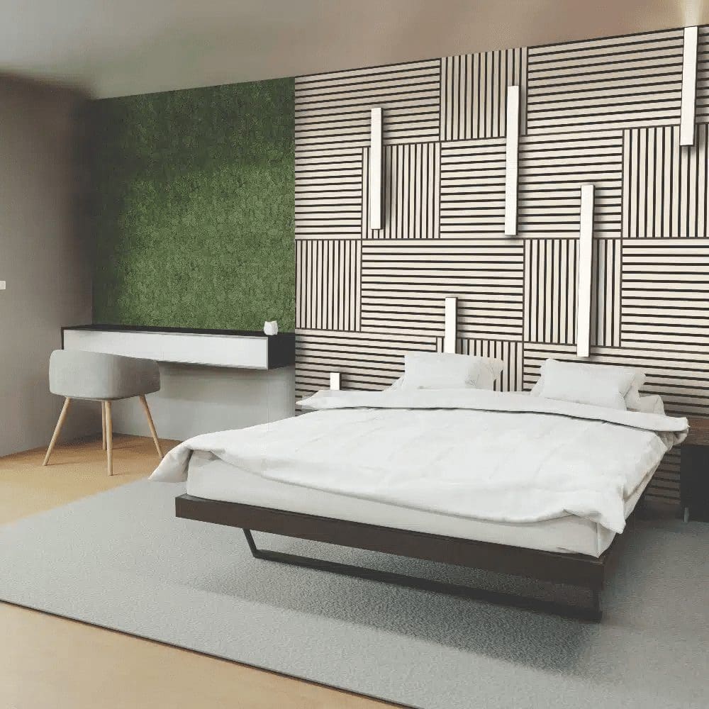 NIEUW! Akoestisch Wandpaneel Mos Rijk Groen - Afbeelding 4