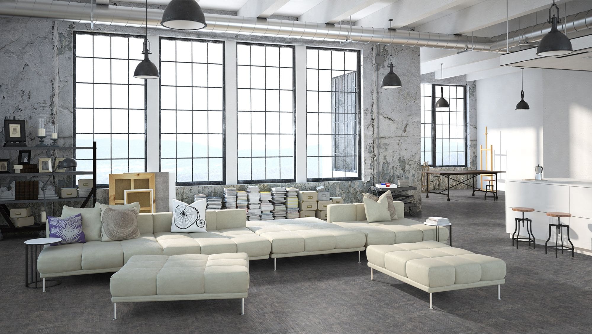 mFLOR Abstract Asp Grey 53124 - Afbeelding 3