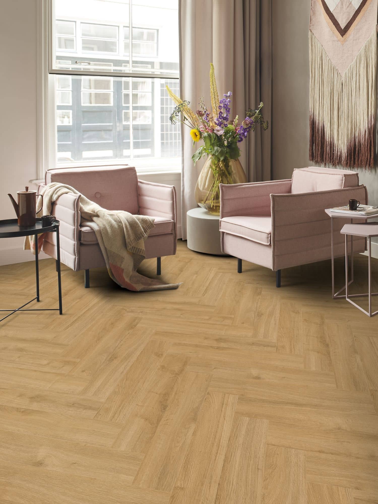 Gelasta Oakland 7201 Visgraat Klik PVC Naturel