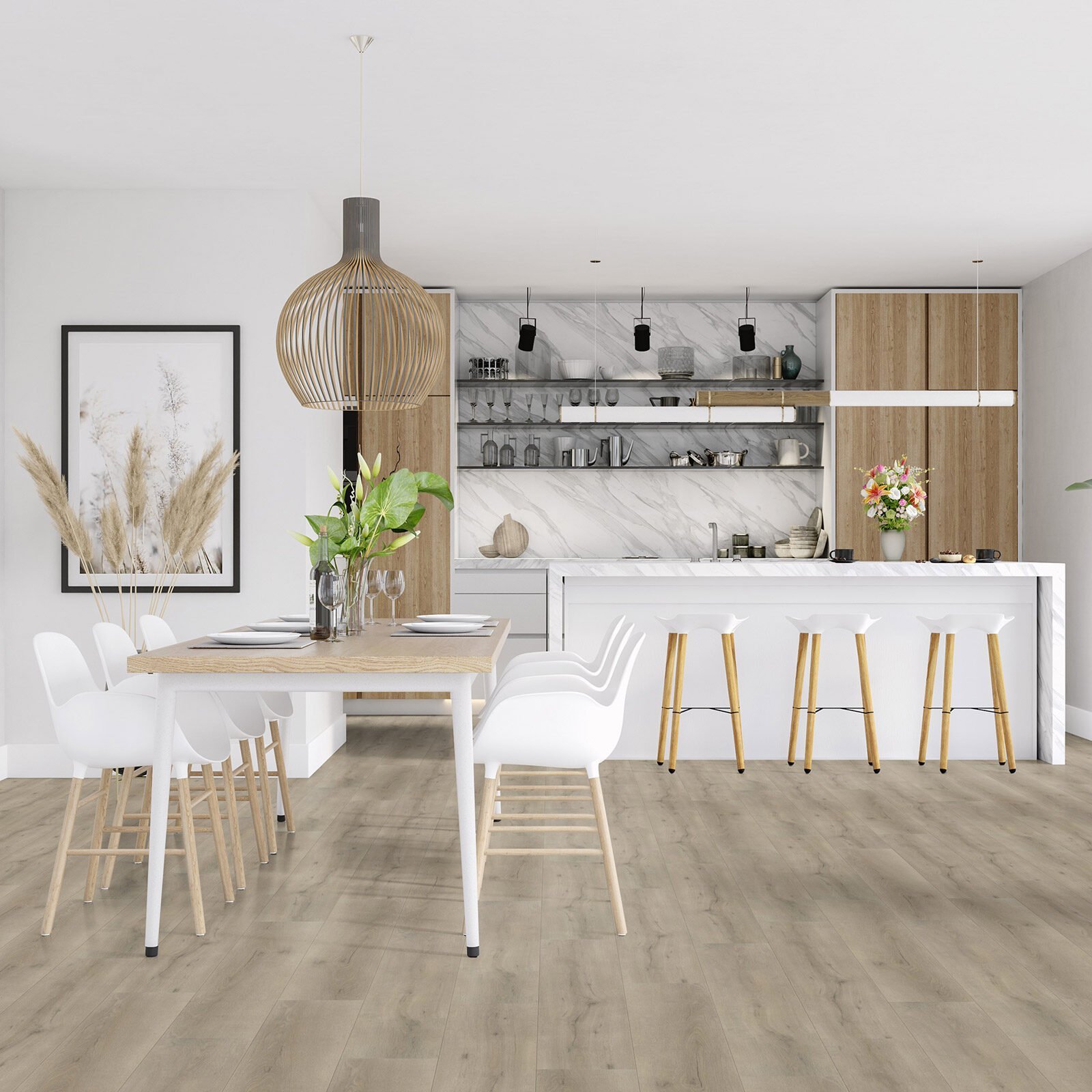 Vivafloors Eiken 6820 Click Eiken Licht Vergrijsd - Afbeelding 5