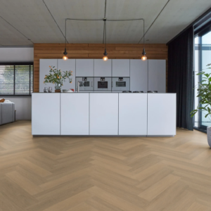 YUP Sutton herringbone dryback warm natural